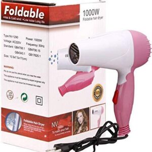 Professional Folding Hair Dryer with 2 Speed Control 1000W