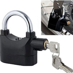 110db Steel Anti Theft Sensor Alarm Lock, Black