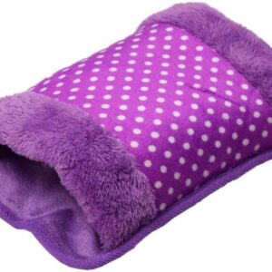 Electric Hot Water Bag Heating Gel Pad Fur Velvet with Hand Pocket Pain Relieve