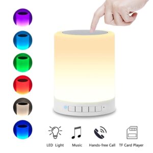 USB Rechargeable Portable Different Lighting Modes LED Touch HiFi Light Lamp Bluetooth Speaker with TWS for Party Festival Camping