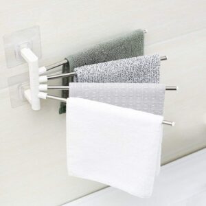 4 Bar Stainless Steel Towel Rack with Rod