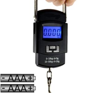 Electronic Portable Fishing Hook Type Digital LED Screen Luggage Weighing Scale, 50 kg/110 Lb