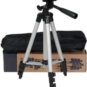 Smart Aluminium Adjustable Portable and Foldable Tripod Stand Mobile Clip and Camera Holder