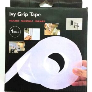 Double Sided Foam Grip Tape Transparent 30 mm Width, 2.0mm Thickness, 5m Length by fine Creations.