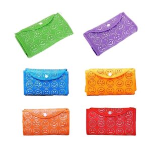 Foldable Reusable Bags Smiley Printed Bags